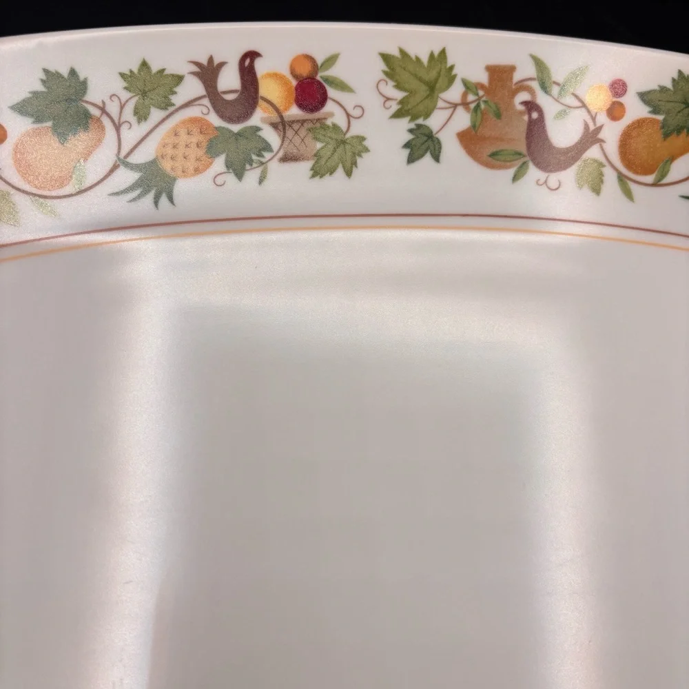 Noritake Homecoming Large Platter‎ Serving 9002 Bird Pineapple Fruit 11”x15 1/2”